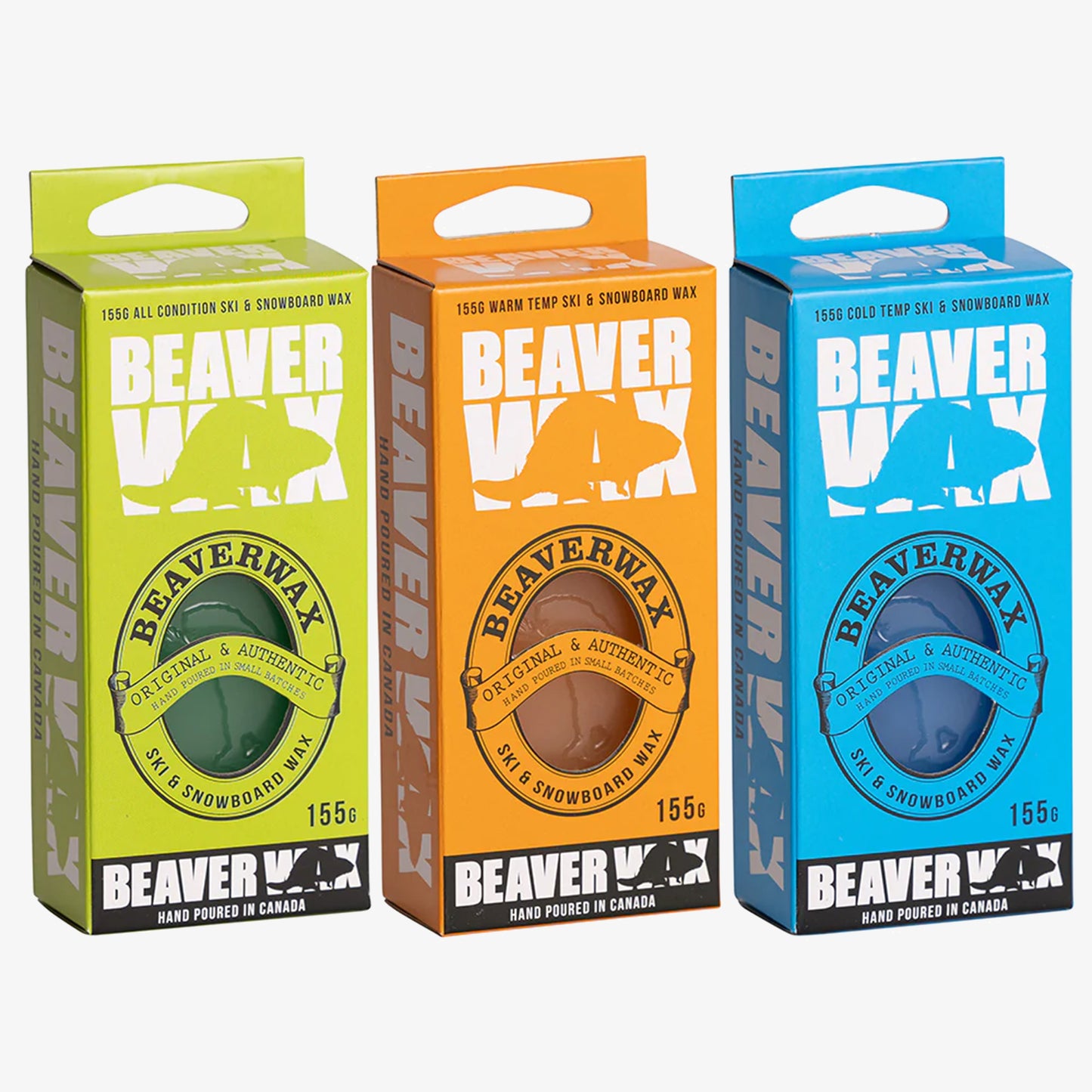 BeaverWax Mixed Temps 3-Pack Snowboard Wachs