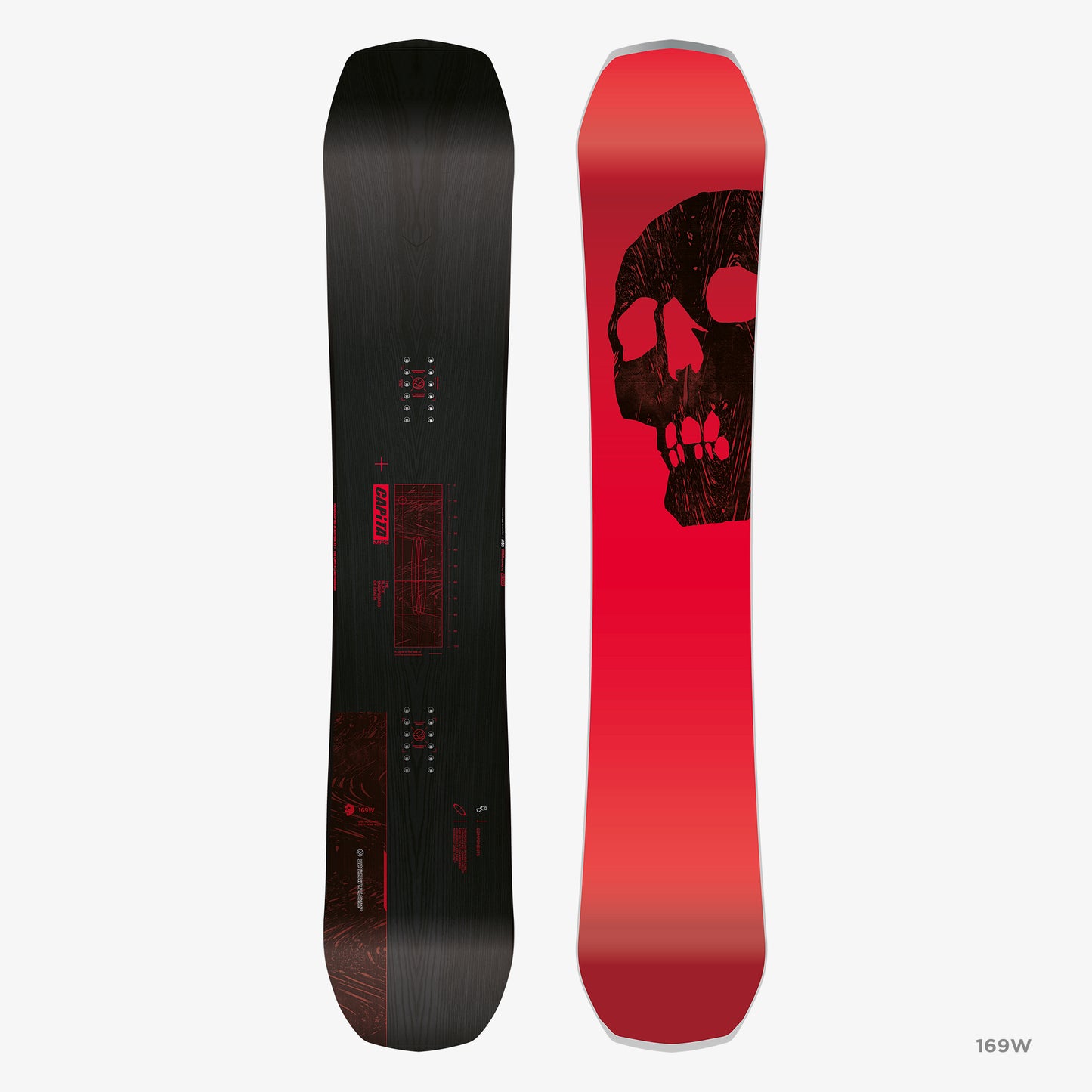 Capita Black Snowboard of Death BSOD Wide Snowboard 2025